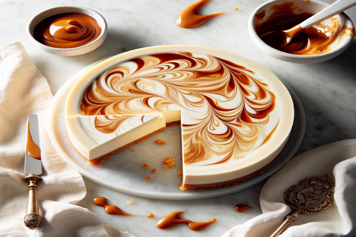 No-Bake Dulce de Leche Cheesecake
