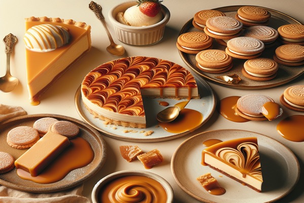 Recipe inspiration with dulce de leche